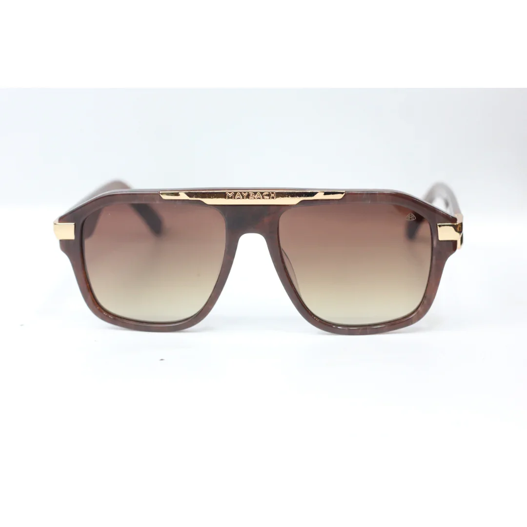 Maybach - Z1115 - Marble Brown - Gradient - Aviator Round - Premium Sunglasses - Eyewear - Image 2