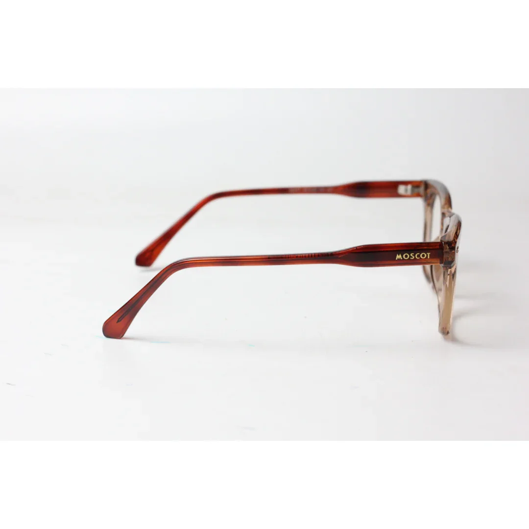 Moscot - LUTTO - Transparent Brown -  Acetate - Rounded Square - Optics - Eyewear - Image 3