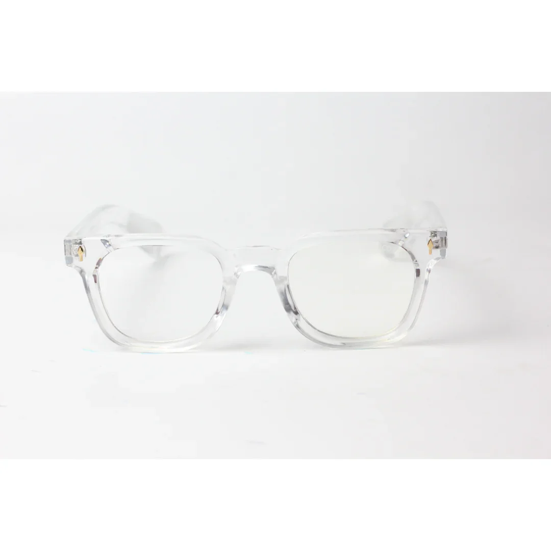 Moscot - ZAYDE - Transparent White - Acetate - Rounded Square - Optics - Eyewear - Image 2