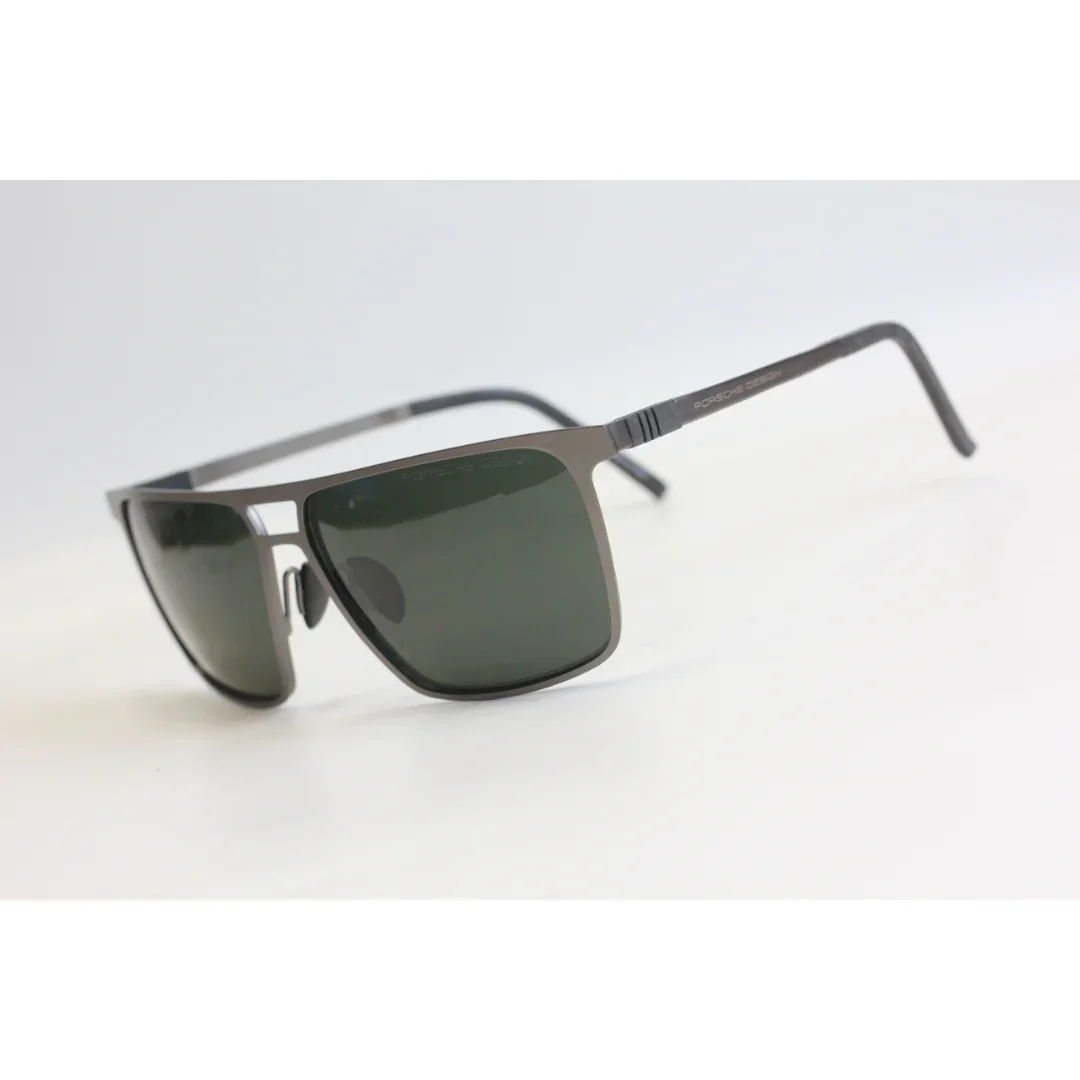 Porsche Design - P8610 - Metal - Double Brdige - Rectangle - Premium Sunglasses - Eyewear - Image 4