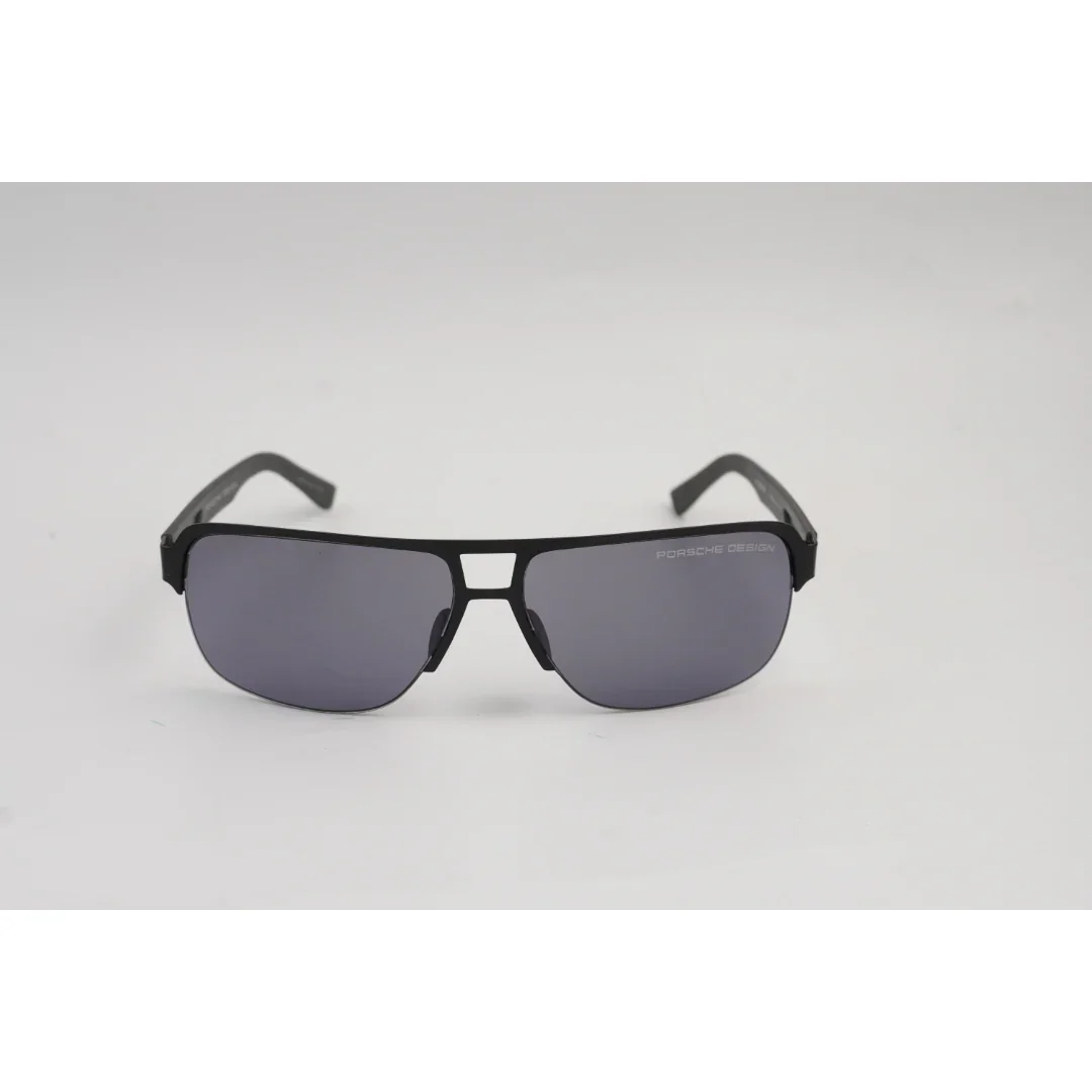 Porsche Design - P8645 - Half Rim - Metal - Curved - Rectangle - Premium Sunglasses - Eyewear - Image 2