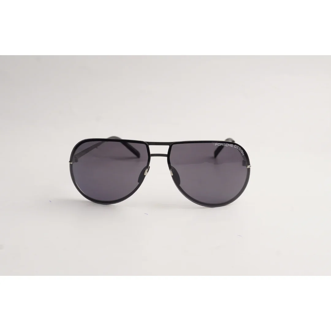 Porsche Design - P8703 - Metal - Curved - Aviator Round - Premium Sunglasses - Eyewear - Image 2