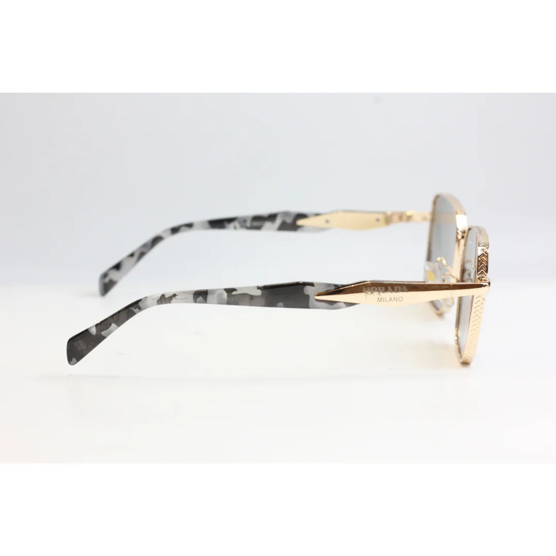 Prada - 5G58- Metal - Acetate - Marble Texture - Square - Sunglasses - Eyewear - Image 6
