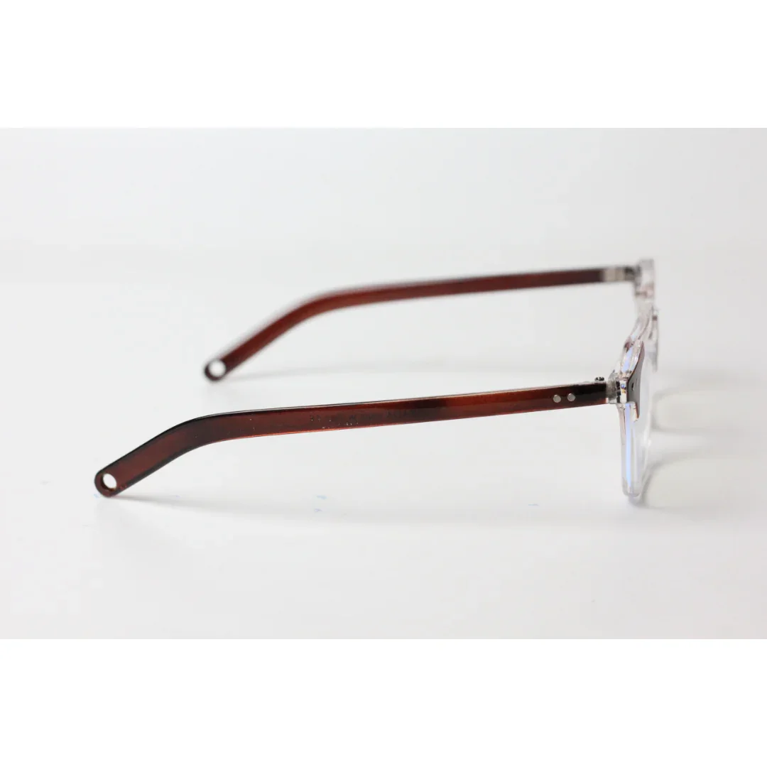 Prada - Jarvis - 8585 - Brown - Transparent - Acetate - Hexagon - Square - Optics - Eyewear - Image 3