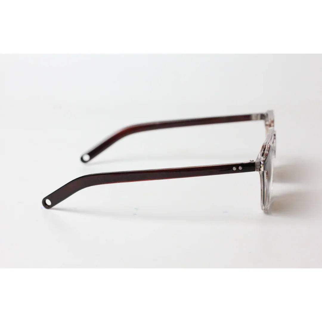 Prada - Jarvis - 8585 - Brown - Transparent - Acetate - Hexagon - Square - Sunglasses - Eyewear - Image 3