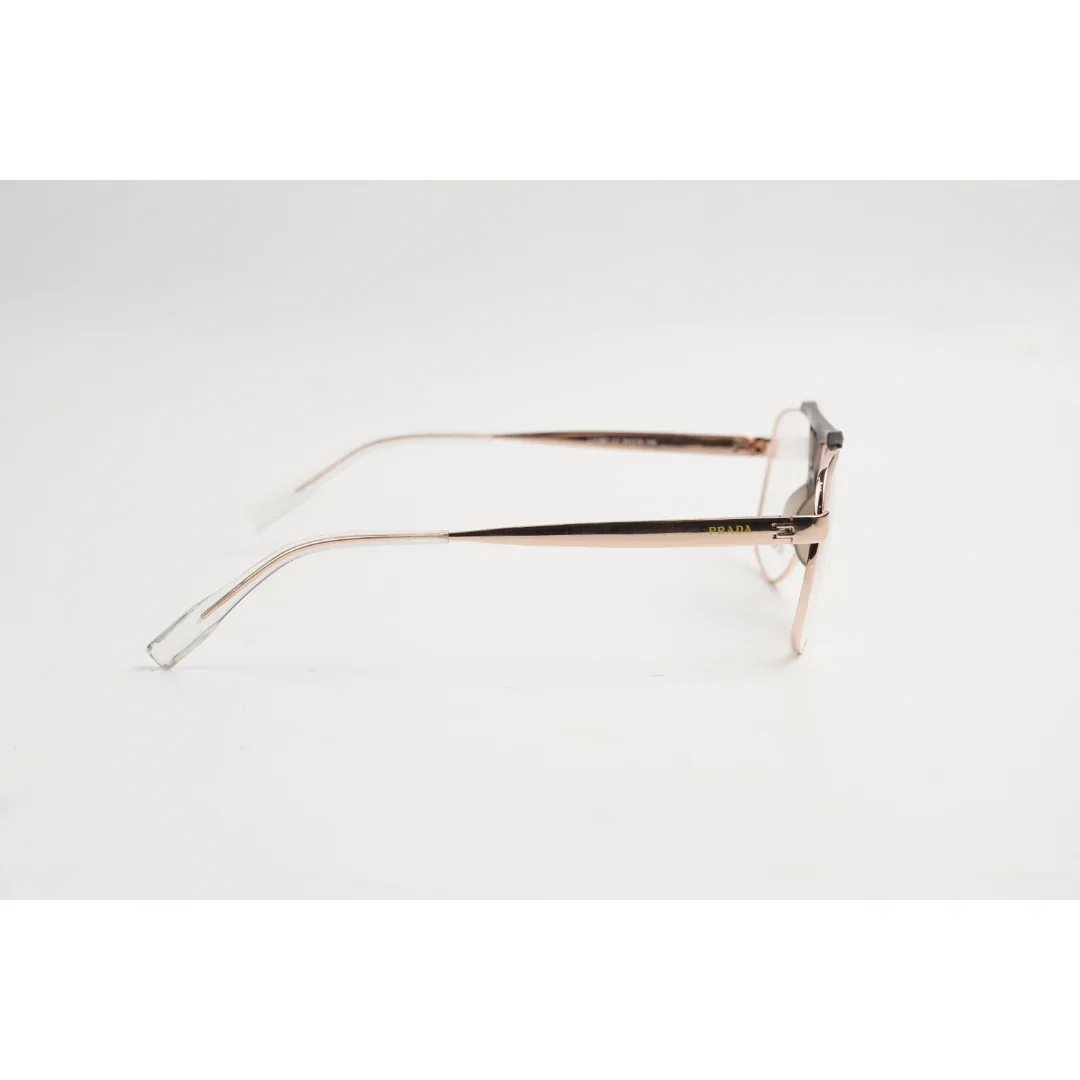 Prada - D160 - Metal - Golden - Black - Aviator Round - Double Bridge - Optics - Eyewear - Image 3