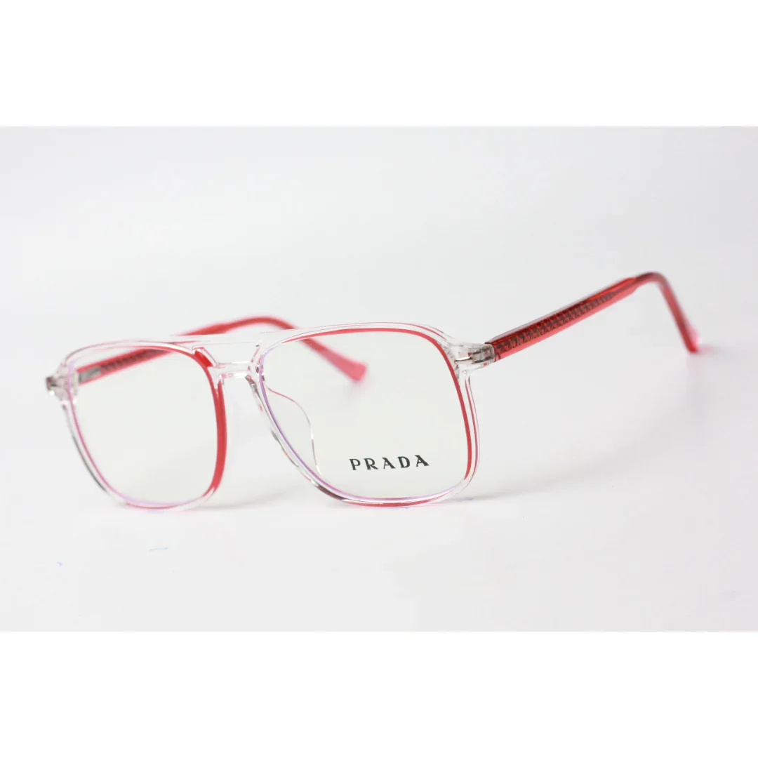 Prada - Glow Rim - 1881 - White Transparent - Acetate - Square - Optics - Eyewear - Image 13