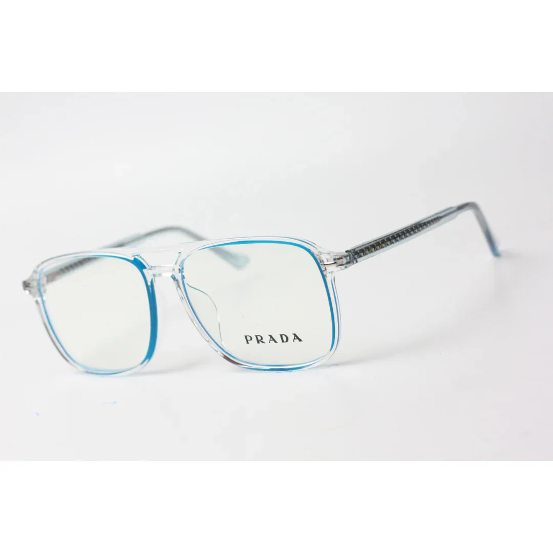 Prada - Glow Rim - 1881 - White Transparent - Acetate - Square - Optics - Eyewear - Image 4