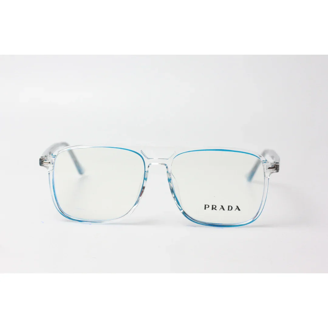 Prada - Glow Rim - 1881 - White Transparent - Acetate - Square - Optics - Eyewear - Image 5