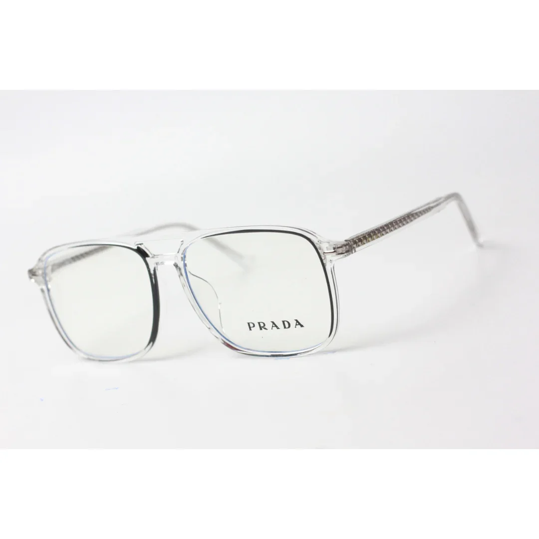 Prada - Glow Rim - 1881 - White Transparent - Acetate - Square - Optics - Eyewear - Image 7