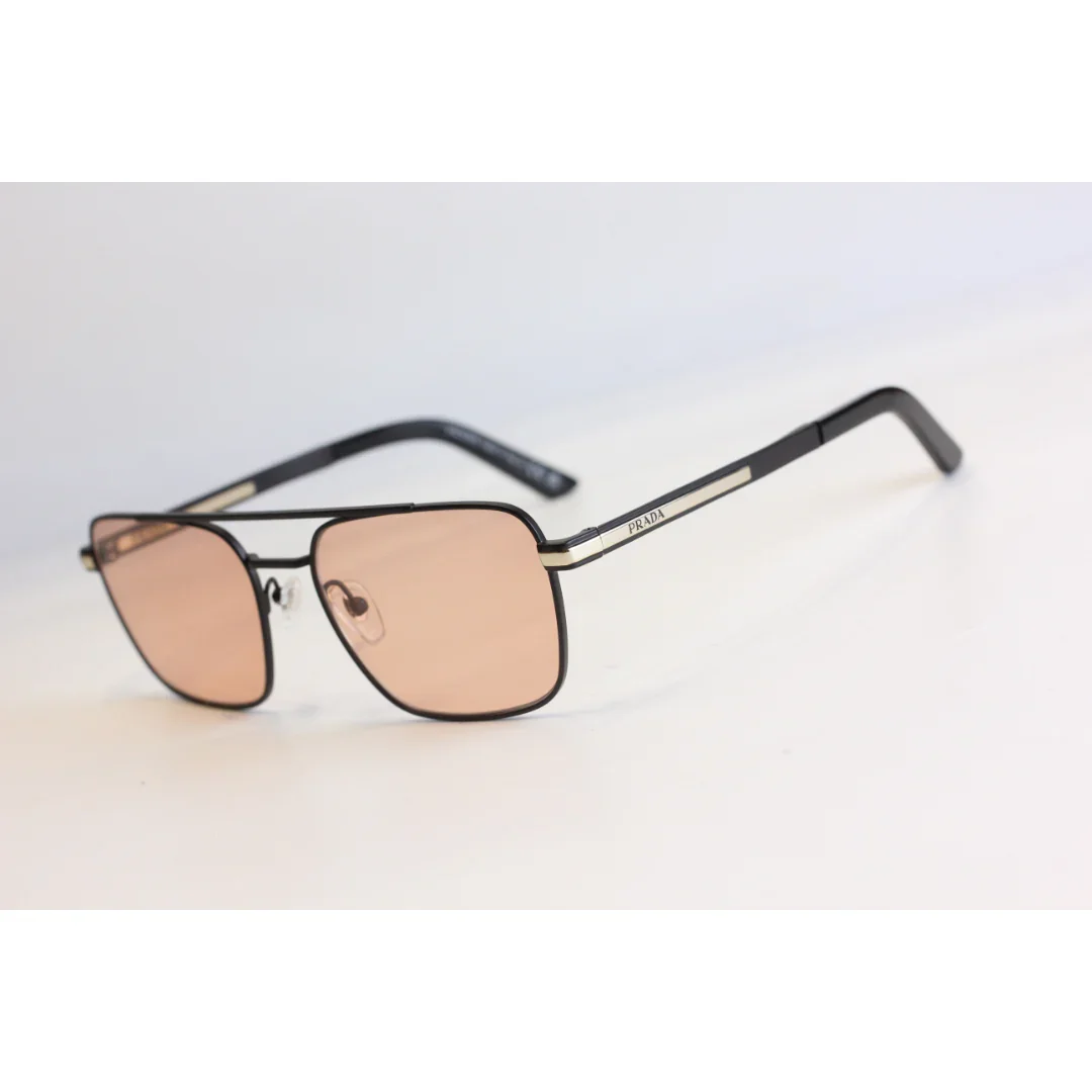 Prada - PRA54SK - Vintage - Metal - Rectangle - Premium Sunglasses - Eyewear - Image 4