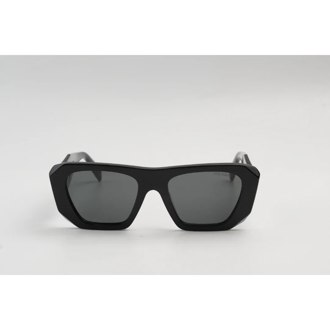 Prada - PR B18S - Black -  Acetate - Rectangle - Premium Sunglasses - Eyewear - Image 2
