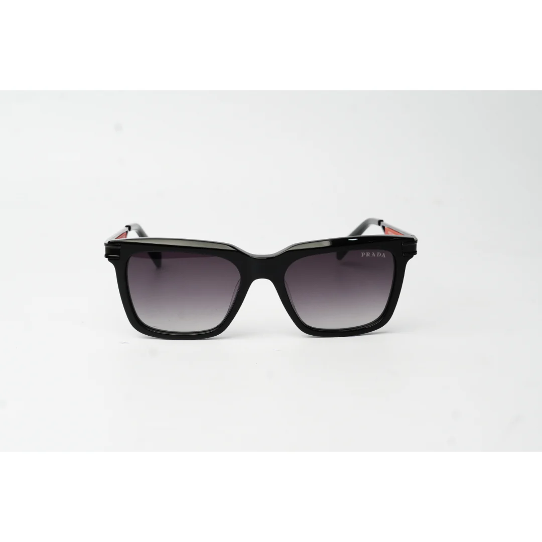 Prada - PS 07ZS - Black - Gradient - Acetate - Metal - Square - Premium Sunglasses - Eyewear - Image 2