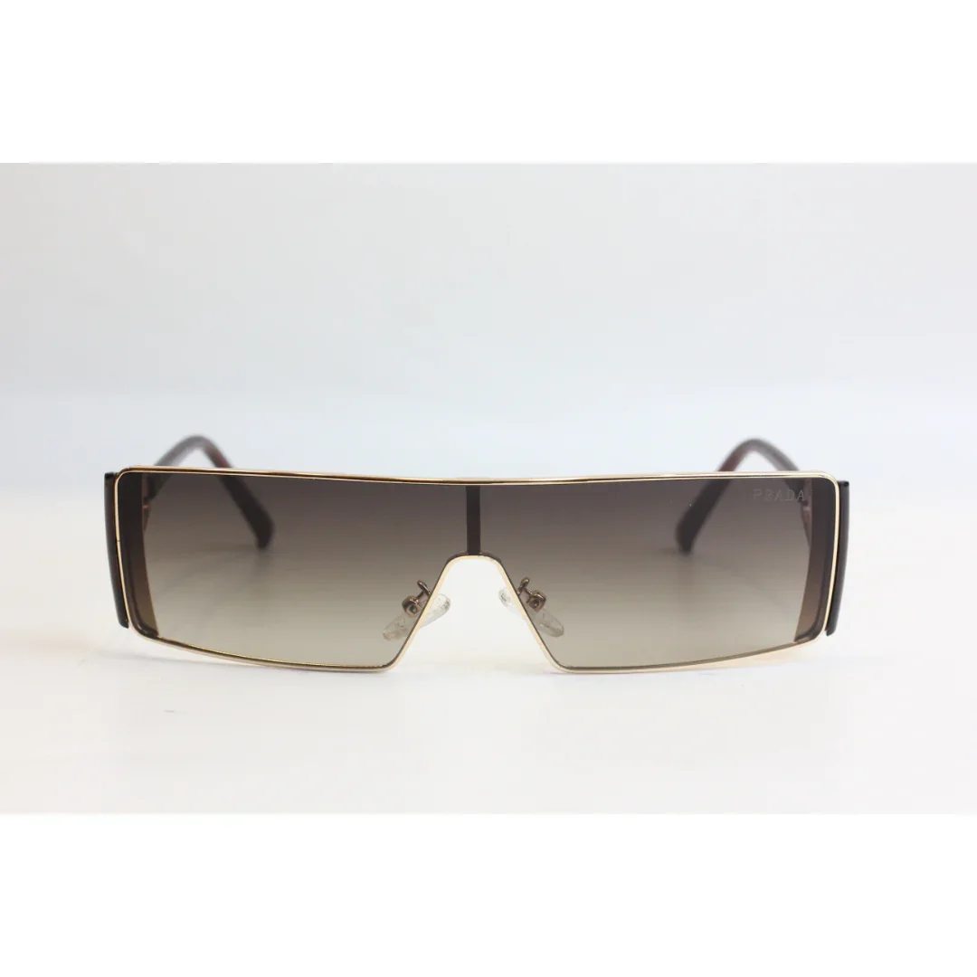 Prada- Y2Y - Golden-  Slim - Metal - Rectangle  - Sunglasses - Eyewear - Image 2