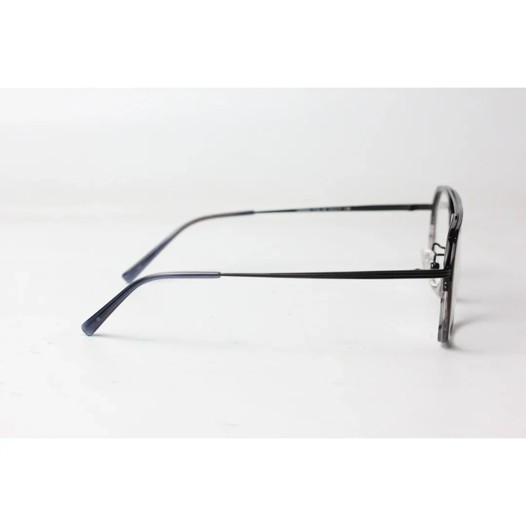 Ray Ban - 095 - Black - Marble Gray - Metal - Acetate - Double Bridge - Optics - Eyewear - Image 3