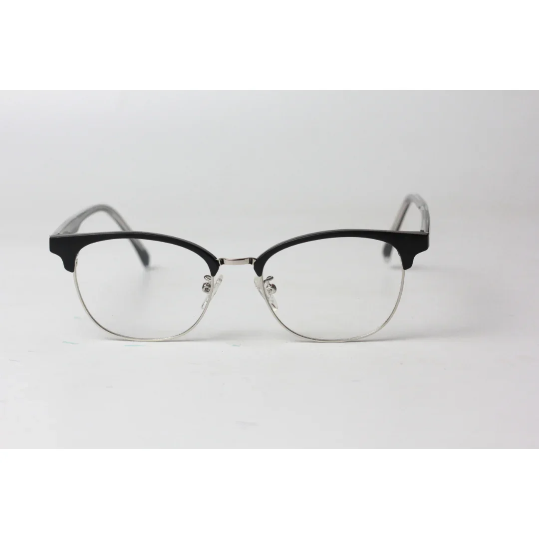 Ray Ban - 1203 - Clubmaster - Black - Silver - Attachment - Polarized - Acetate - Metal - Rectangle - Sunglasses - Eyewear - Image 4