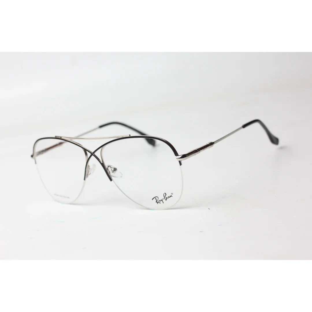 Ray Ban - Cross - 6490 - Silver - Black - Metal - Aviator - Optics - Eyewear
