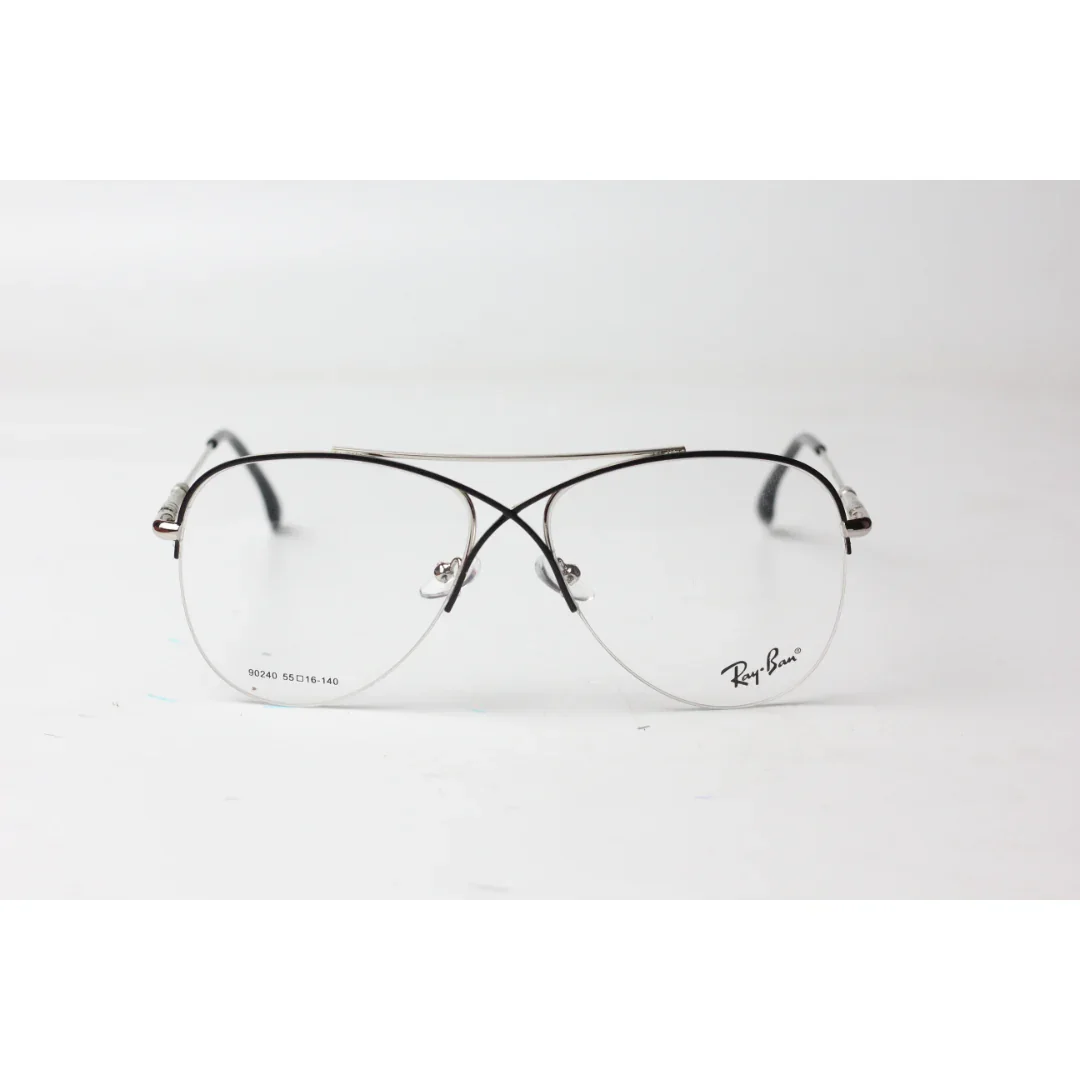 Ray Ban - Cross - 6490 - Silver - Black - Metal - Aviator - Optics - Eyewear - Image 2