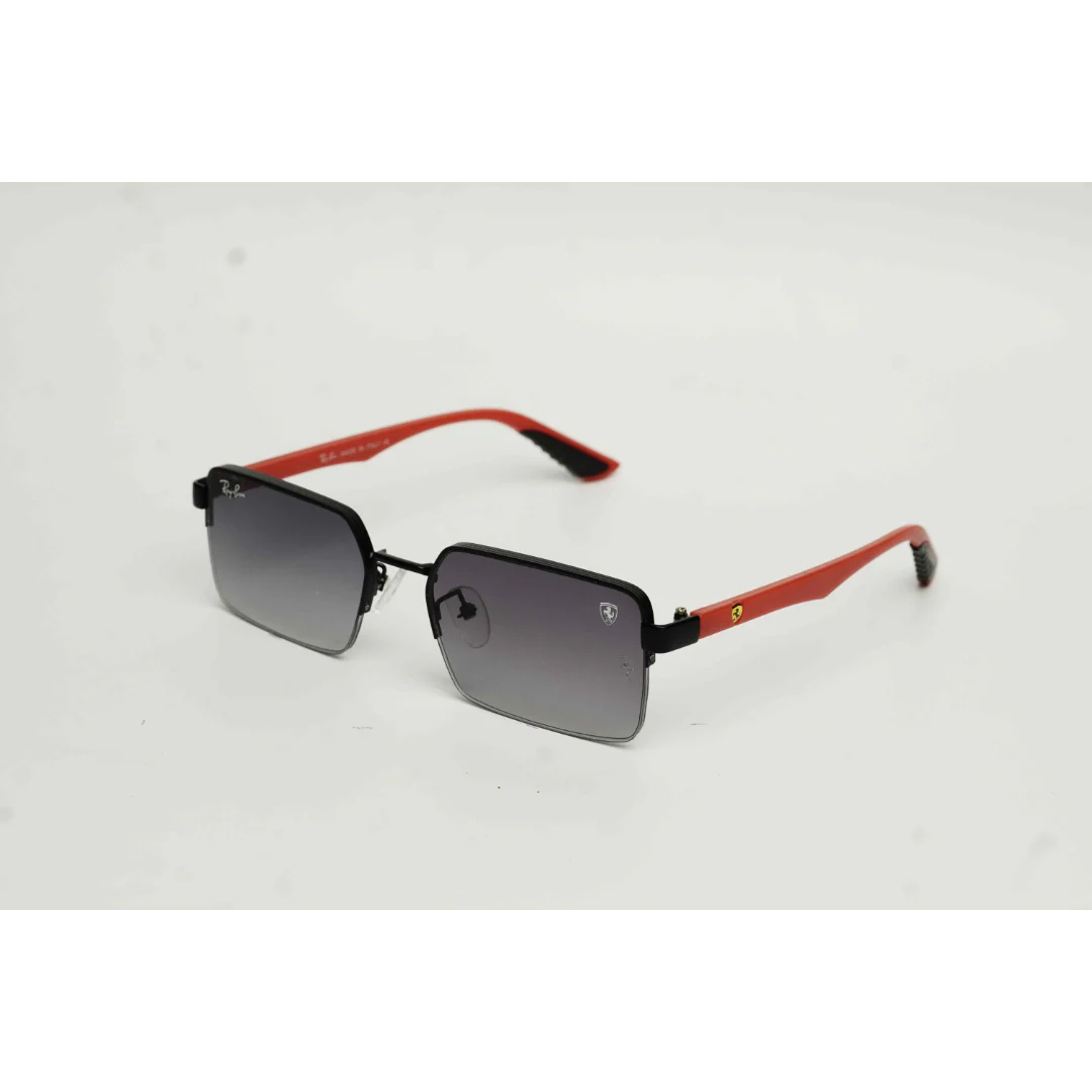 Ray Ban - Ferrari - Y2153 - Half Rim - TR - Metal - Rectangle - Sunglasses - Eyewear