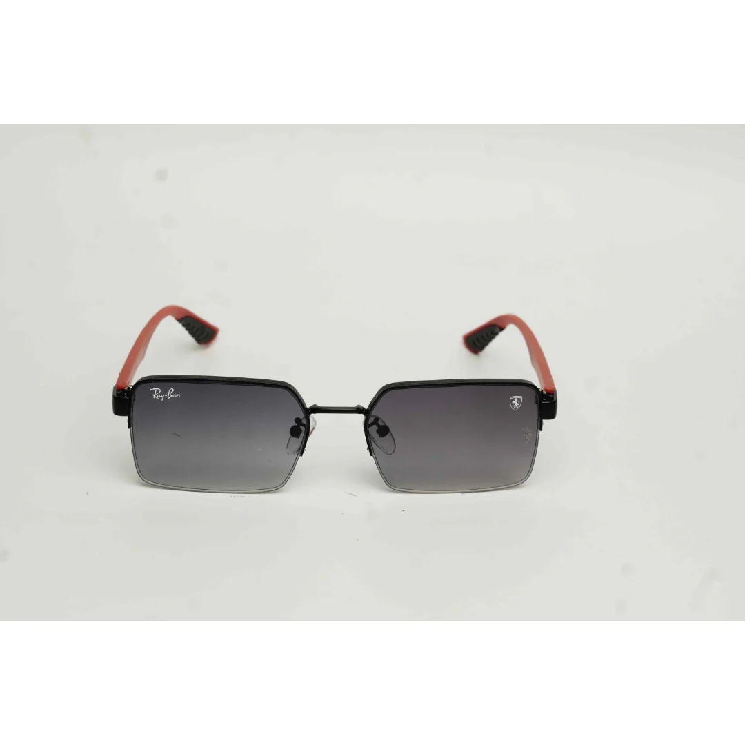Ray Ban - Ferrari - Y2153 - Half Rim - TR - Metal - Rectangle - Sunglasses - Eyewear - Image 2