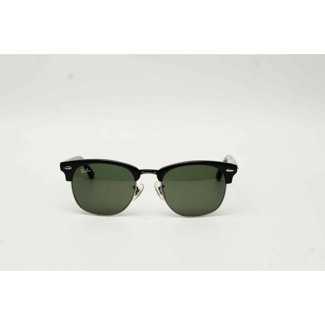 Ray Ban - RB 3016 - Clubmaster - 51 mm - Black - Gunmetal Gray - Round - Premium Sunglasses - Eyewear - Image 2