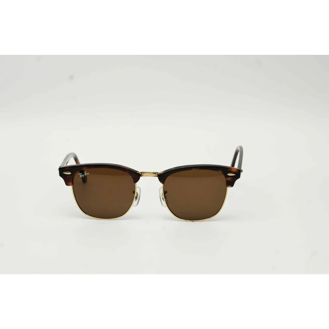Ray Ban - RB 3016 - Clubmaster - 51 mm - Tortoise Brown - Golden - Round - Premium Sunglasses - Eyewear - Image 2