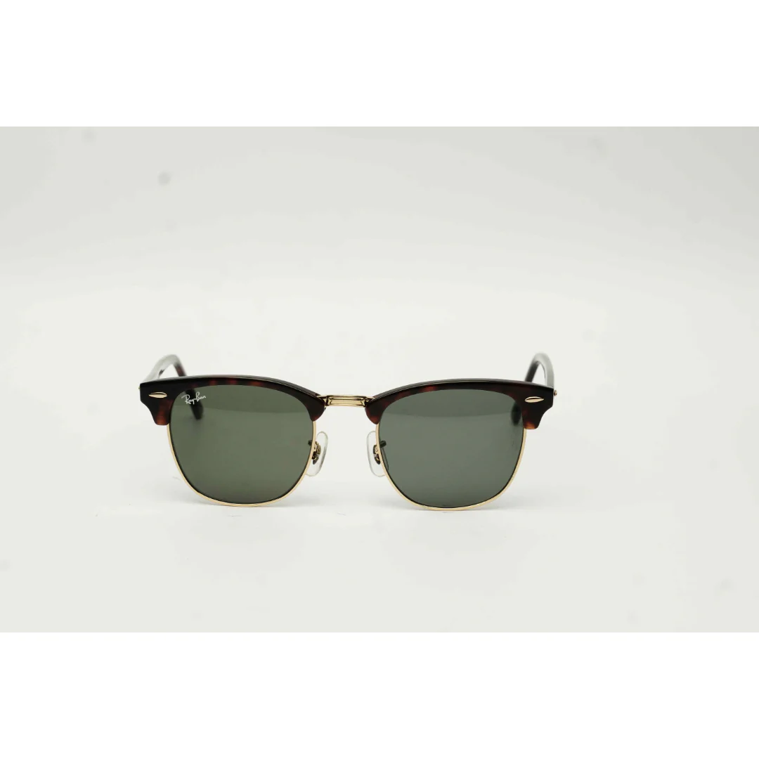 Ray Ban - RB 3016 - Clubmaster - 51 mm - Tortoise Brown - Golden - Round - Premium Sunglasses - Eyewear - Image 2