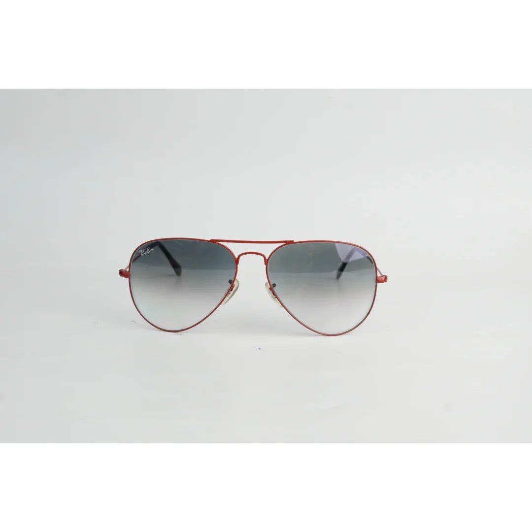 Ray Ban - RB 3025 - 58 mm - Red - Black Gradient - Aviator Round - Premium Sunglasses - Eyewear - Image 2