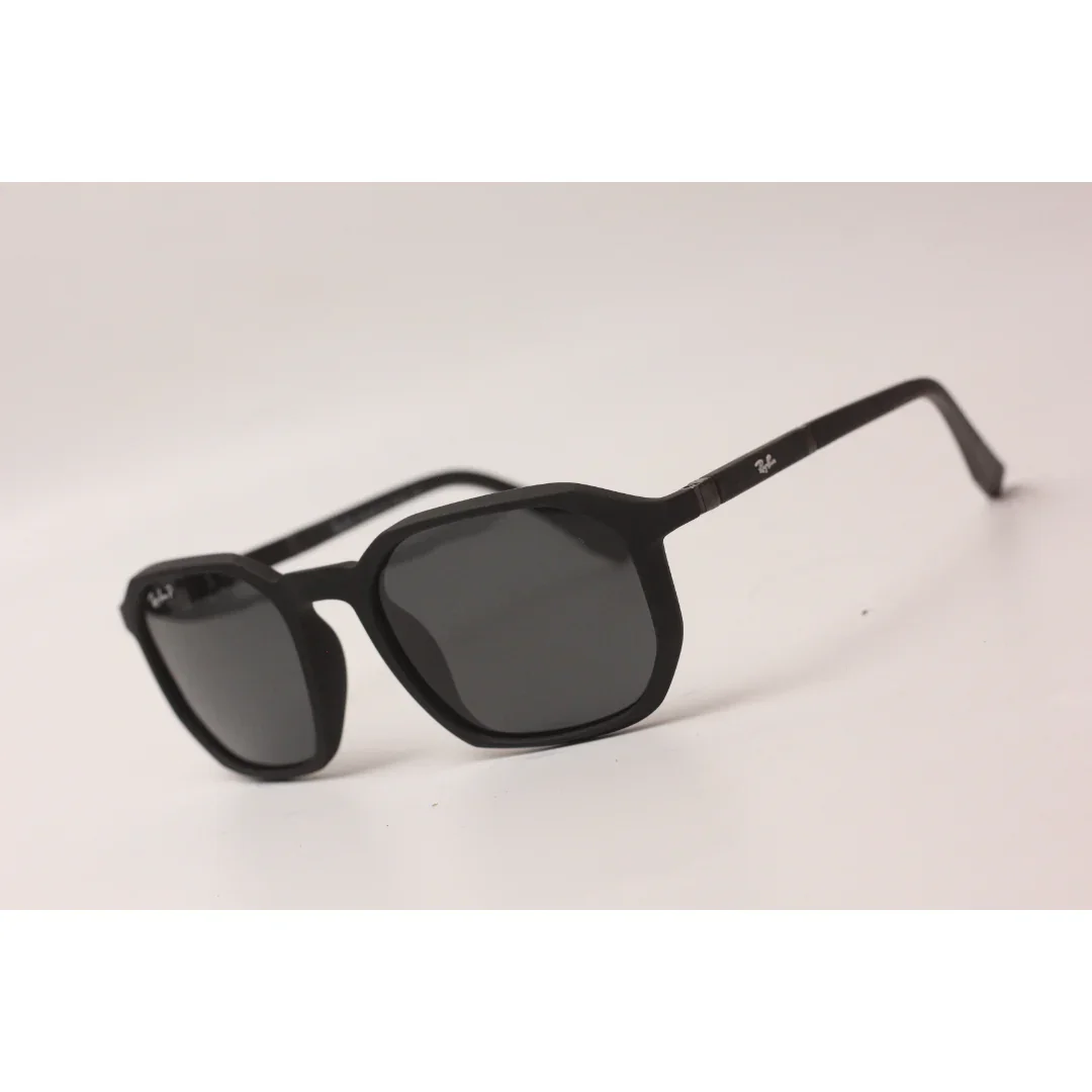 Ray Ban - RB 490 - MystMatte - Polarized - Metal - Acetate - Hexagonal Round - Sunglasses - Eyewear - Image 7