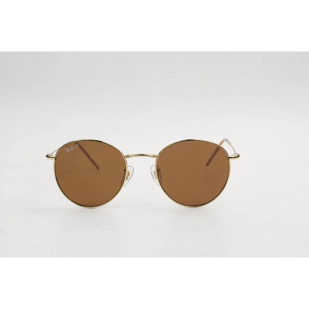 Ray Ban - Reverse RBR0103S - Golden Brown - Polarized - Metal - Round - Premium Sunglasses - Eyewear - Image 2