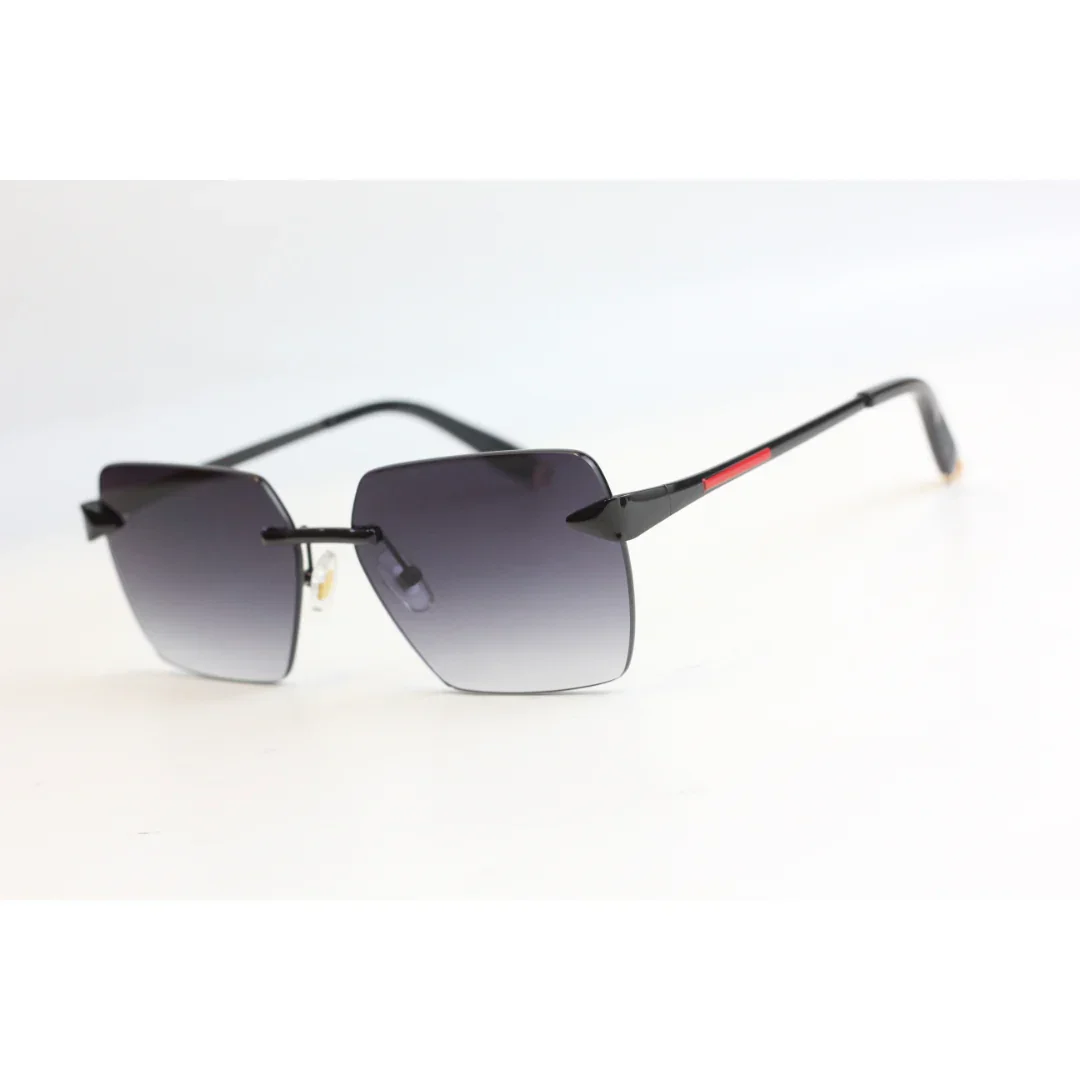 Rebbeca Moore - RR51 - Gradient - Rimless - Metal - Sqaure  - Sunglasses - Eyewear