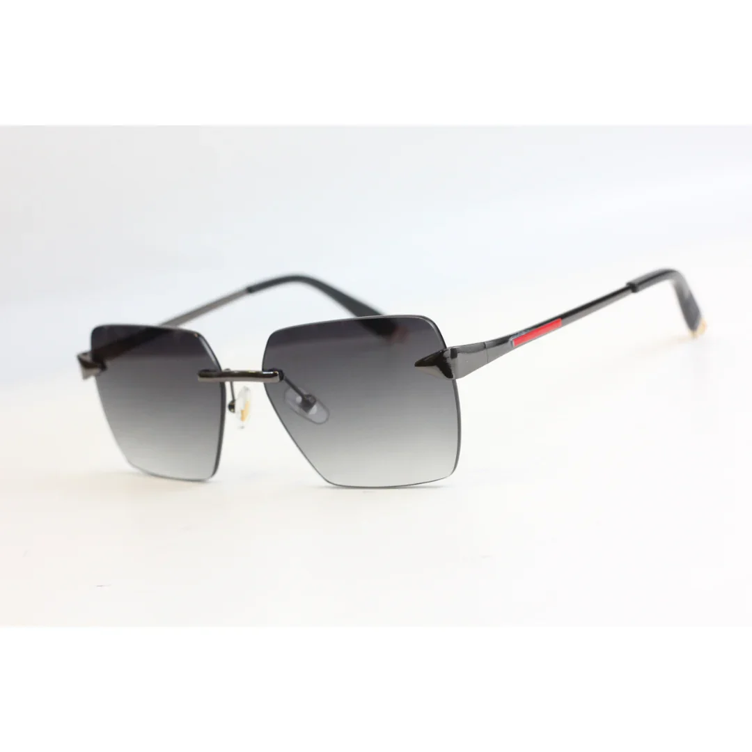 Rebbeca Moore - RR51 - Gradient - Rimless - Metal - Sqaure  - Sunglasses - Eyewear - Image 4