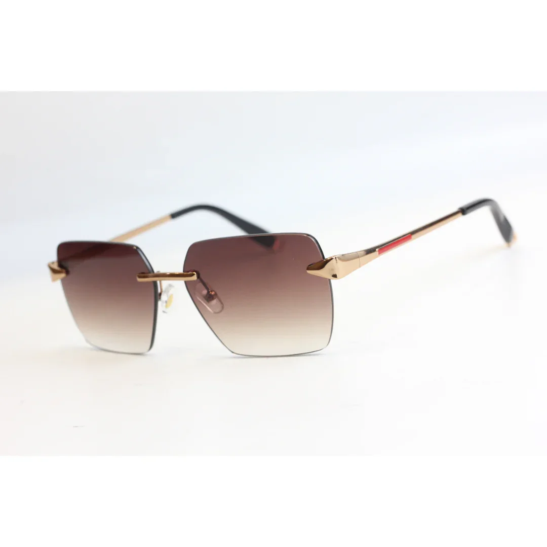 Rebbeca Moore - RR51 - Gradient - Rimless - Metal - Sqaure  - Sunglasses - Eyewear - Image 7