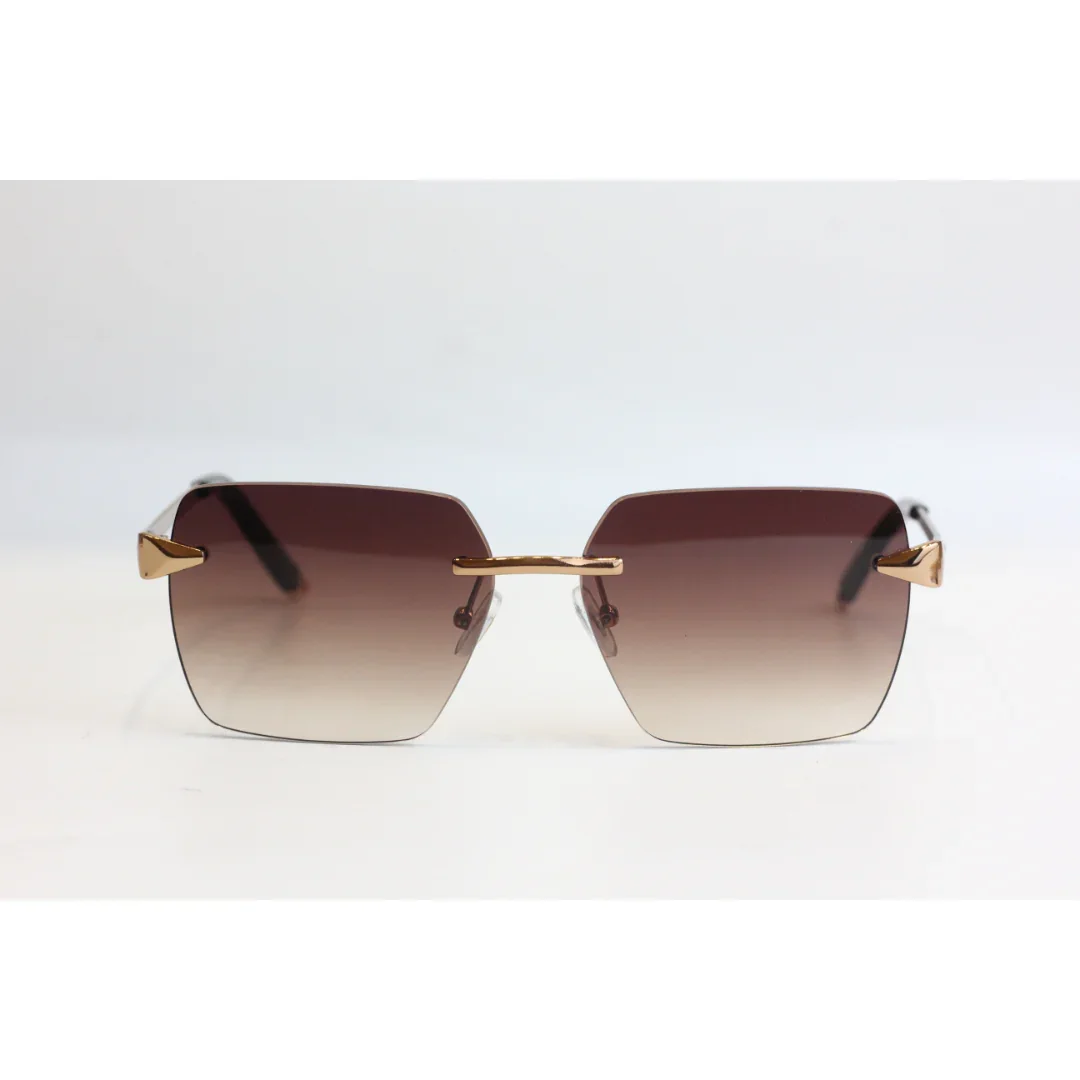 Rebbeca Moore - RR51 - Gradient - Rimless - Metal - Sqaure  - Sunglasses - Eyewear - Image 8