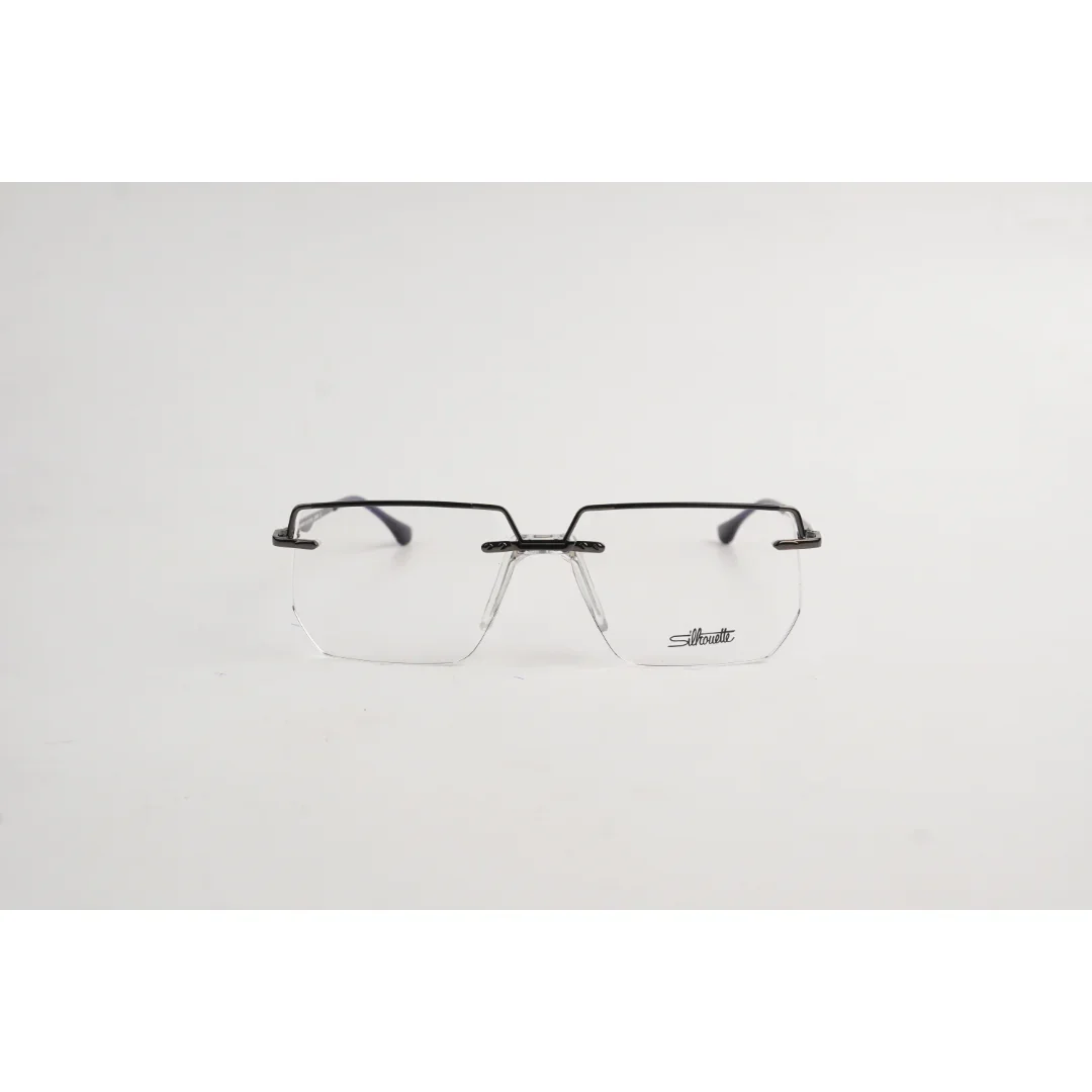 Silhouette - 120081J - Rimless -  Geometric - Metal - Rectangle - Premium Optics - Eyewear - Image 5