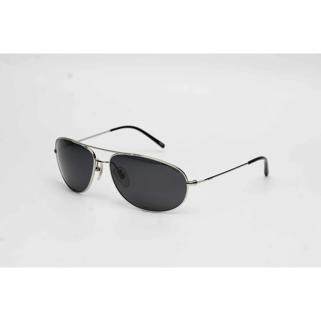 SIO2 - S3105 - Pilot - Curved- Aviator - Polarized - Metal - Rectangle - Sunglasses - Eyewear