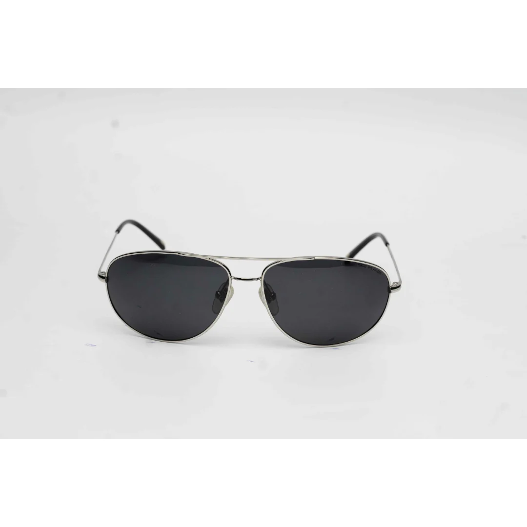 SIO2 - S3105 - Pilot - Curved- Aviator - Polarized - Metal - Rectangle - Sunglasses - Eyewear - Image 2