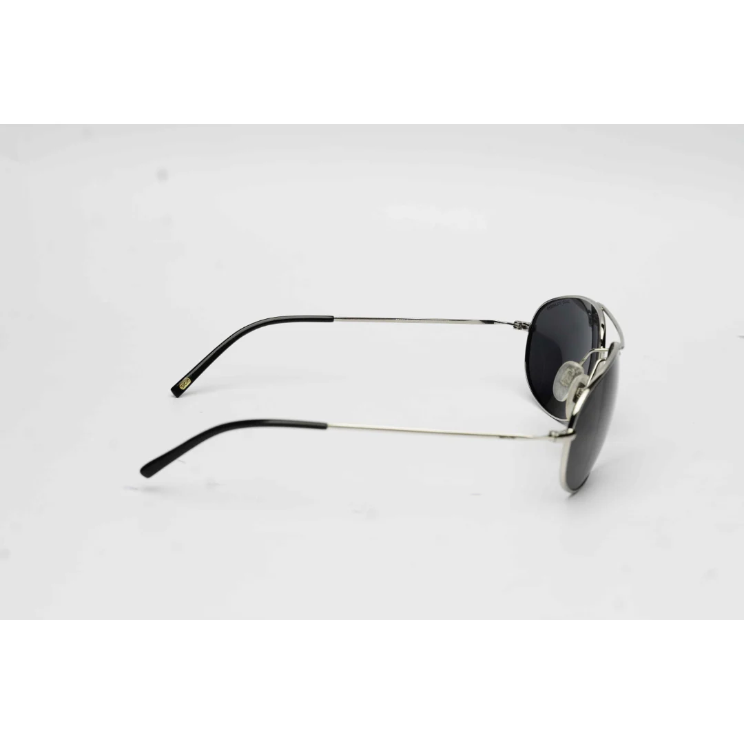 SIO2 - S3105 - Pilot - Curved- Aviator - Polarized - Metal - Rectangle - Sunglasses - Eyewear - Image 3