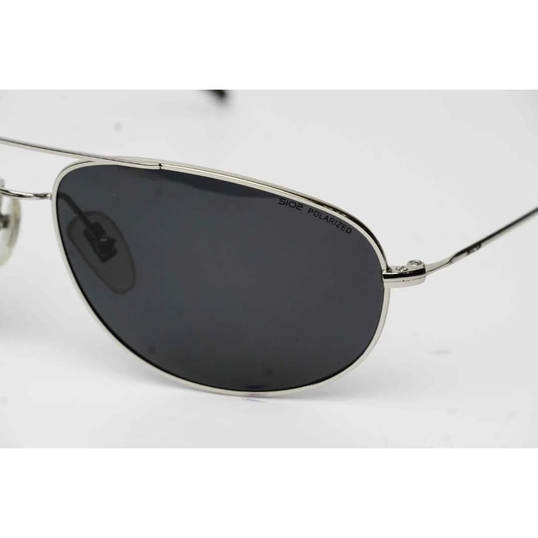 SIO2 - S3105 - Pilot - Curved- Aviator - Polarized - Metal - Rectangle - Sunglasses - Eyewear - Image 4
