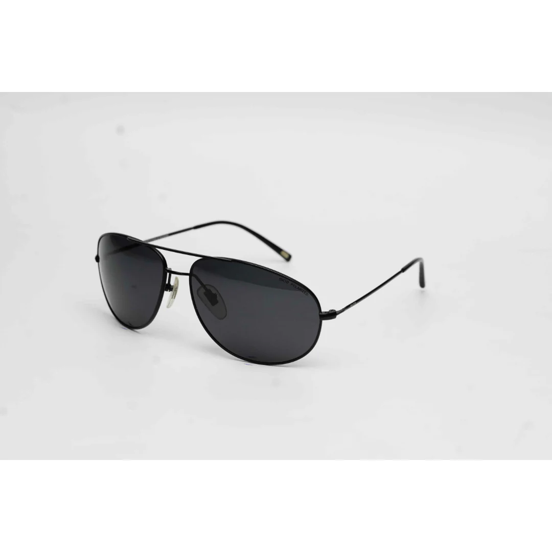 SIO2 - S3105 - Pilot - Curved- Aviator - Polarized - Metal - Rectangle - Sunglasses - Eyewear - Image 5
