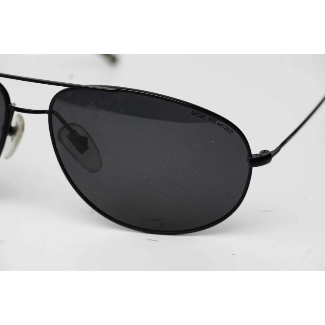 SIO2 - S3105 - Pilot - Curved- Aviator - Polarized - Metal - Rectangle - Sunglasses - Eyewear - Image 8