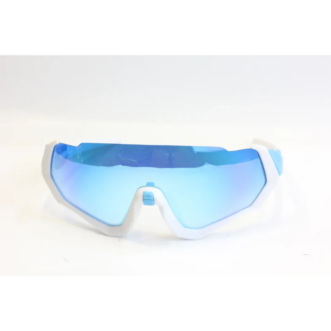Sportix - Blue Mercury - White - TR - Light Weight - Sports - Curved - Rectangle - Sunglasses - Eyewear - Image 2