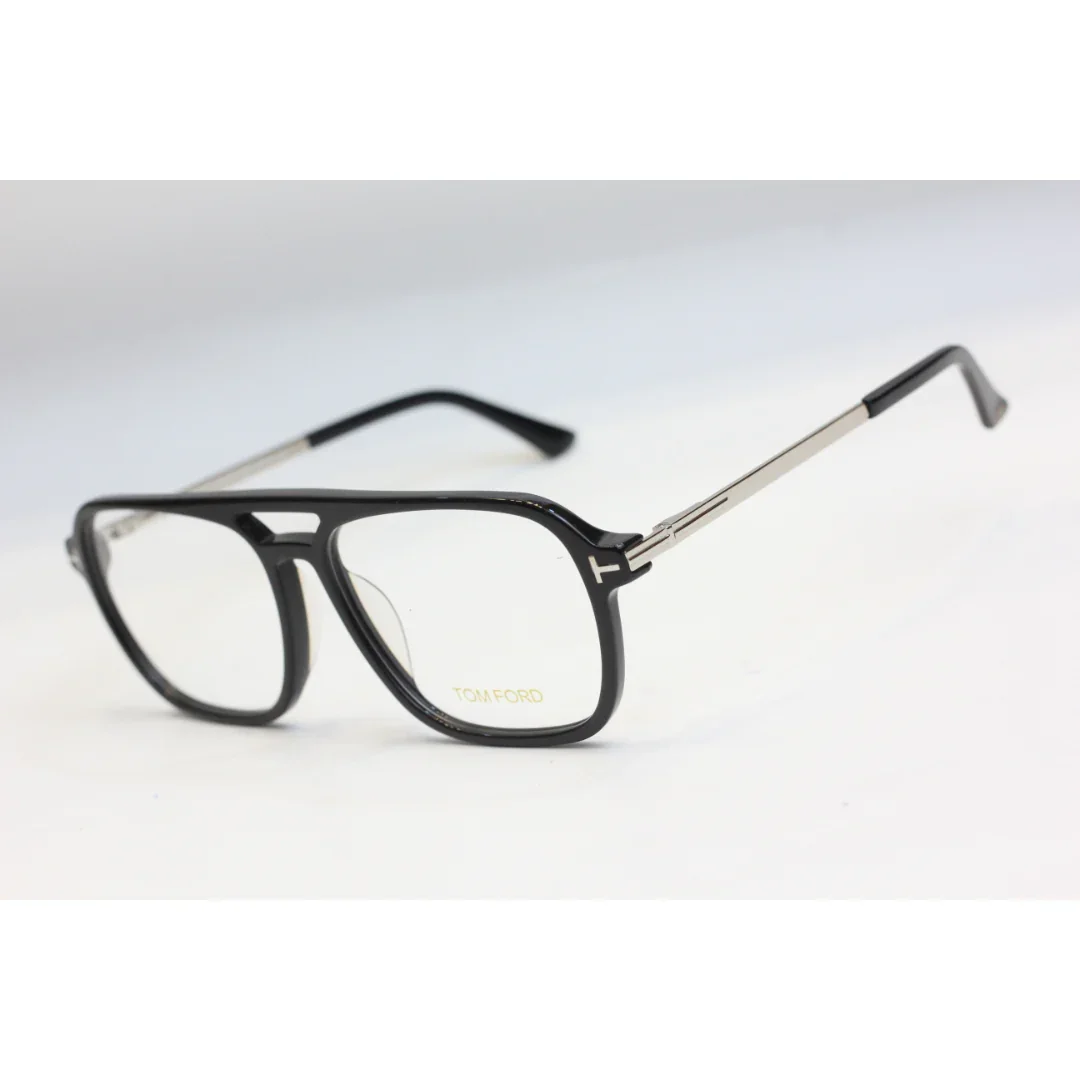Tom Ford - CROSBY - FT0910 - Silver - Acetate - Rectangle  - Premium Optics - Eyewear