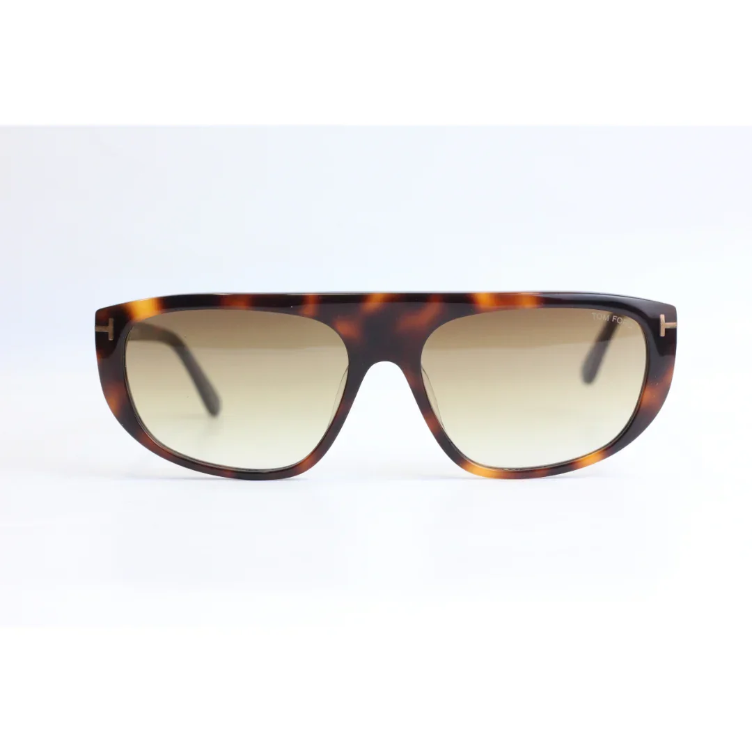 TOM FORD - EDWARD - FT 1002 - Tortoise - Brown Gradient - Acetate - Rectangle - Premium Sunglasses - Eyewear - Image 2
