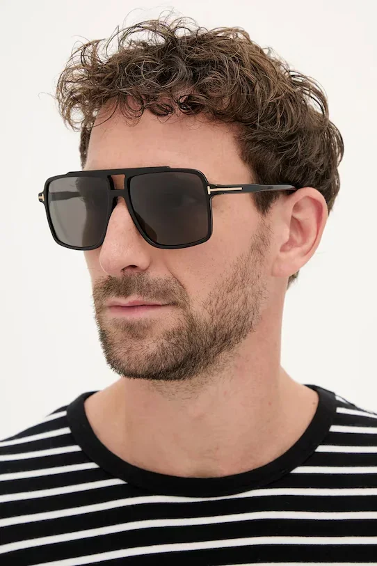 Tom Ford - KEMP - FT 1177 - Black - Acetate - Square - Premium Sunglasses - Eyewear - Image 4