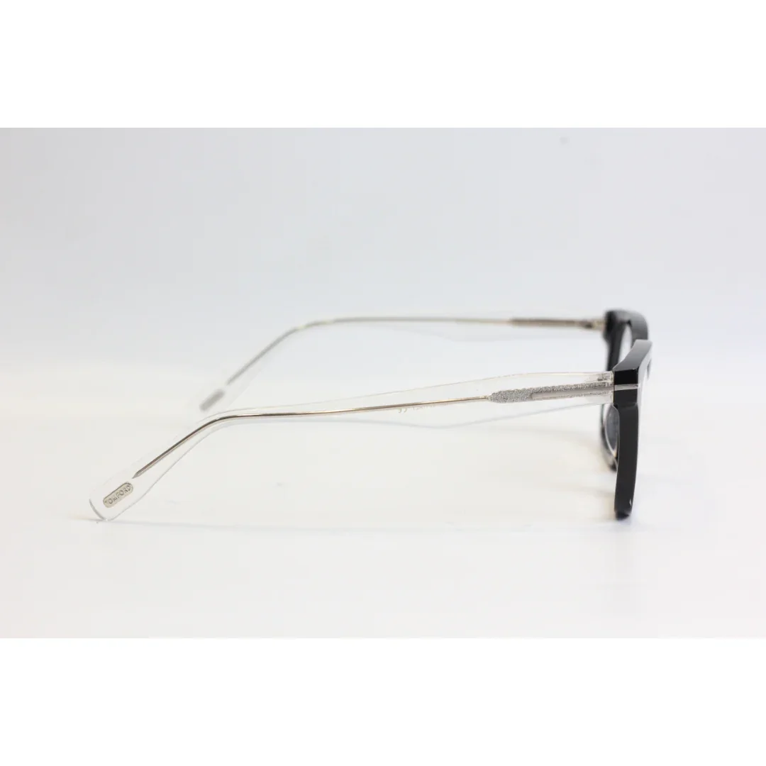 Tom Ford - TF5715 - Black - White Transparent - Acetate - Square - Premium Optics - Eyewear - Image 3