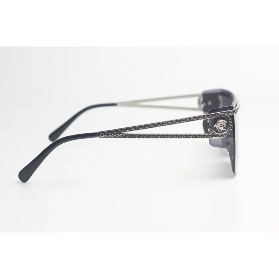 Versace – 8989 – Black Golden - Metal - Acetate - Square - Sunglasses - Eyewear - Image 3