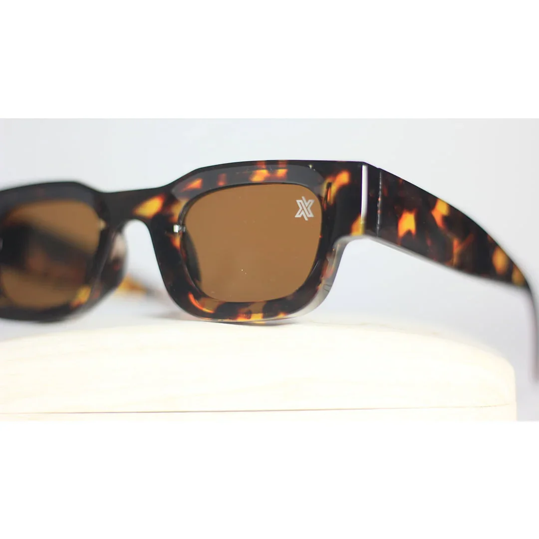 XSHADES - Rapperz - 7100 - Tortoise - Brown - Polarized - Acetate - Square - Sunglasses - Eyewear - Image 4