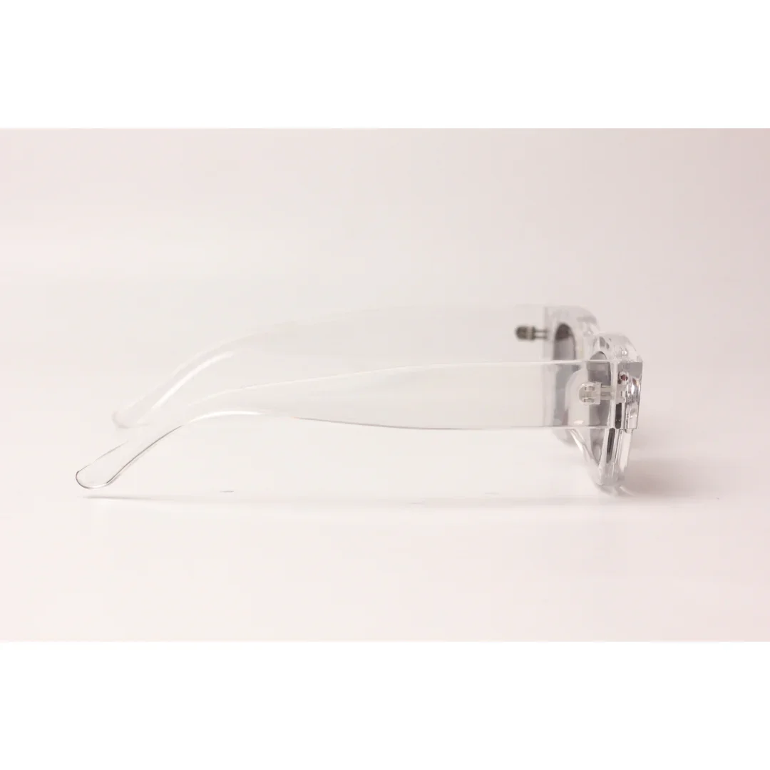 XSHADES - Rapperz - 7100 - Transparent White - Black - Acetate - Square - Sunglasses - Eyewear - Image 3