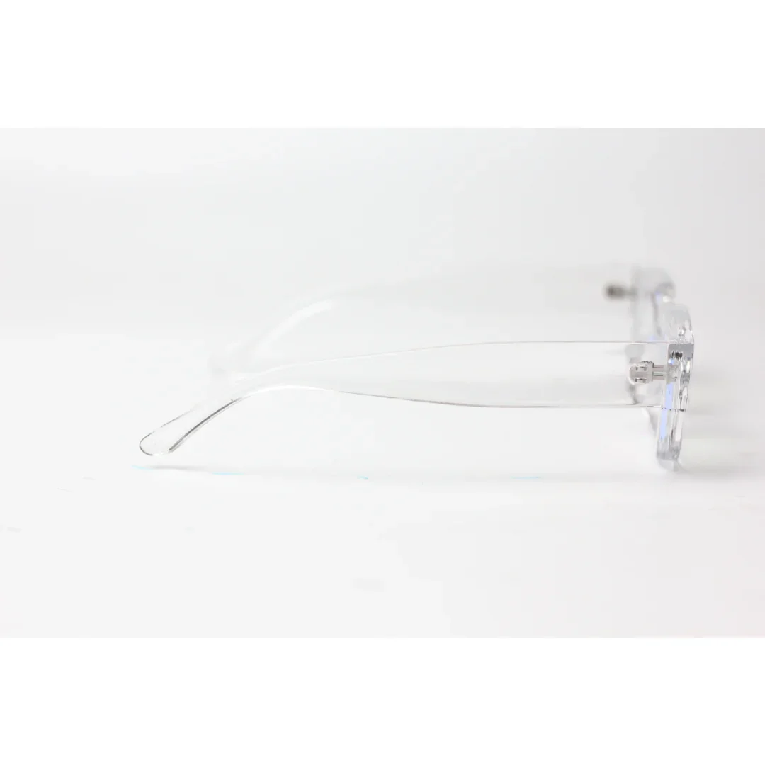 XSHADES - Rapperz - 7100 - Transparent White - Blue Cut - Acetate - Square - Optics - Eyewear - Image 5